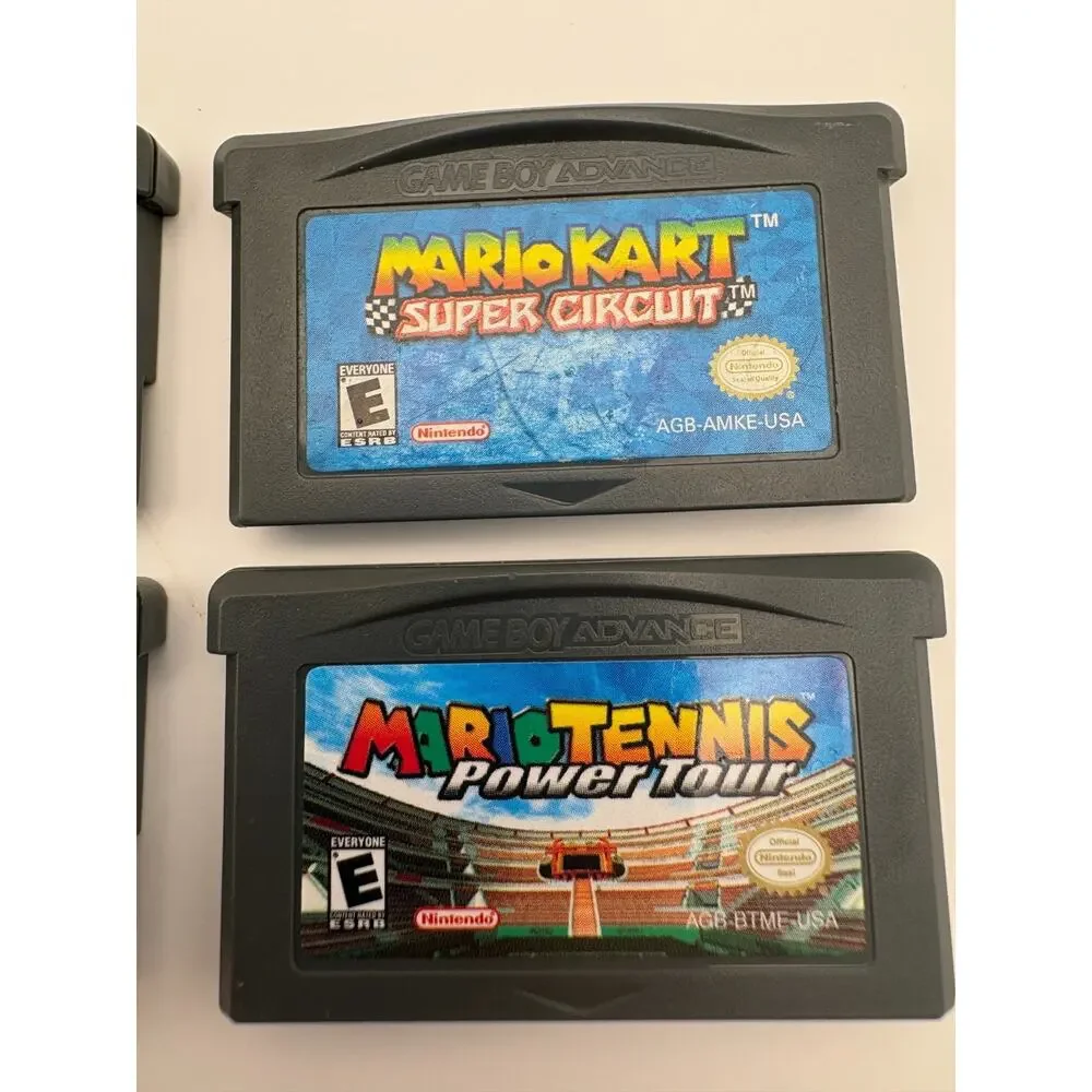 Mario Kart Golf Tennis Game Boy Advance GBA Game Lot Authentic Tested Nintendo